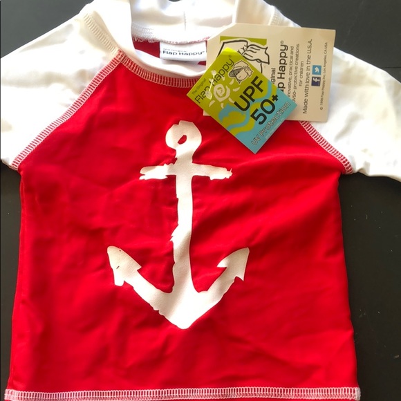 Flap Happy Baby UPF50+Graphic Rash Guard NWT - Picture 5 of 9